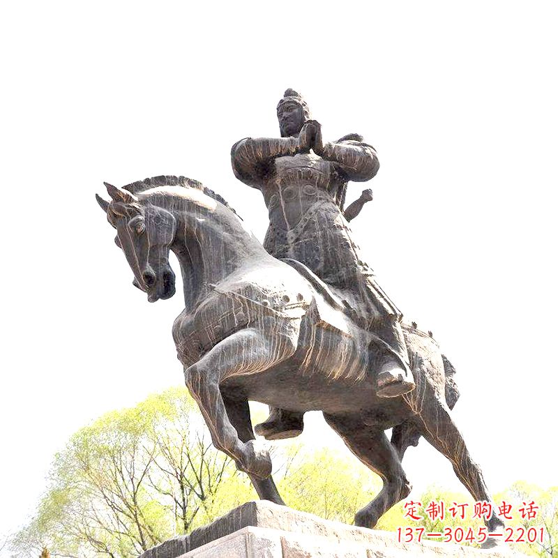 山西中国历史名人民族英雄霍去病铜雕塑