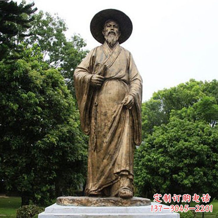 山西中国历史文化名人北宋文学家苏轼苏东坡铜雕像