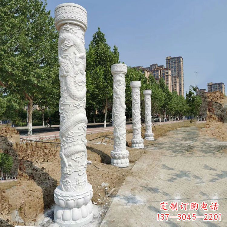 山西中国龙柱雕刻