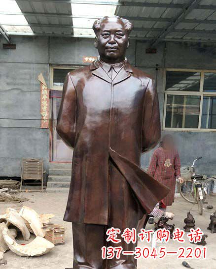 山西中国伟人毛泽东铜像