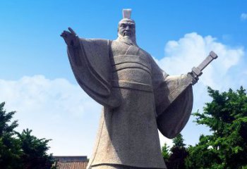 山西枭雄曹操石雕塑像-景区园林历史名人雕塑