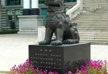 山西獬豸铜雕塑-法院门前神兽动物雕塑摆件