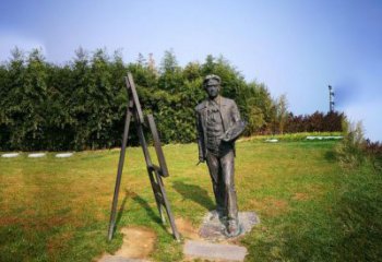 山西徐悲鸿城市雕塑公园铜雕像