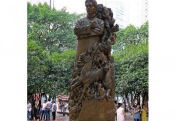 山西徐悲鸿铜雕