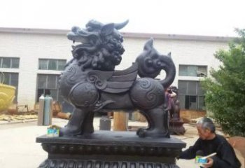 山西招财神兽貔貅铜雕 