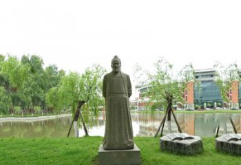 山西中国古代杰出的法医学家石雕宋慈雕塑像