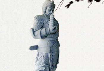 山西中国古代神话中的托塔天王石雕塑