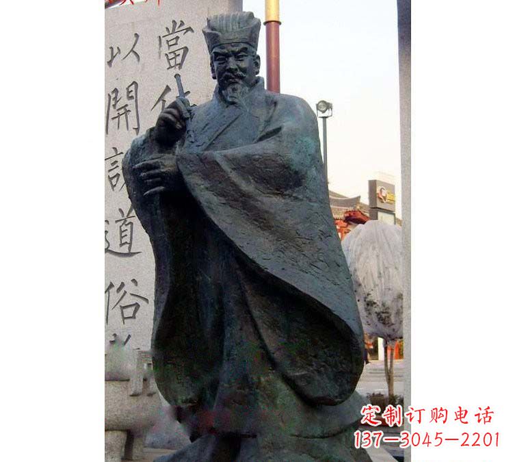 山西铸铜古代名人颜真卿