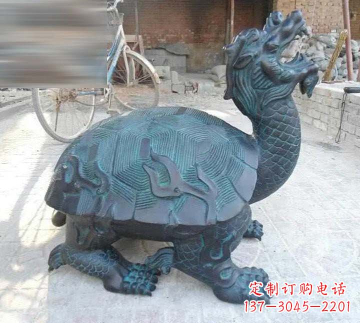 山西铸铜龙龟雕塑222