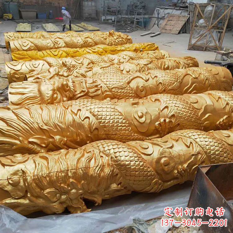 山西铸铜龙柱