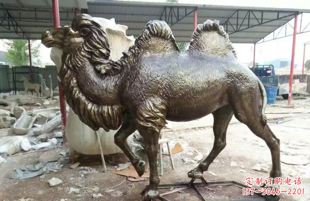 山西铸铜骆驼雕塑 (2)