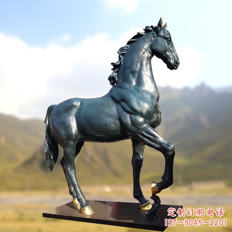 山西铸铜马铜雕塑