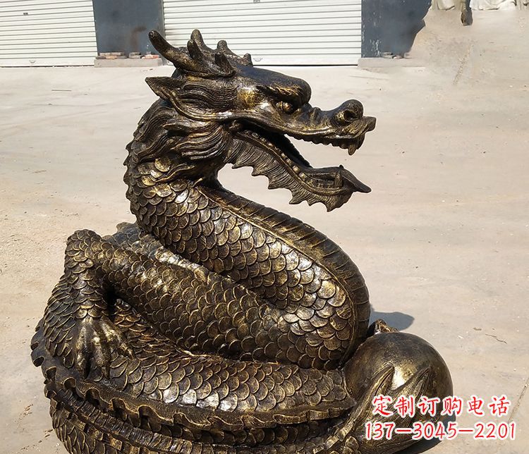 山西铸铜神龙雕塑