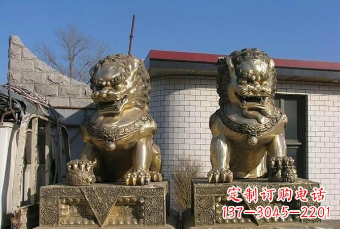 山西铸铜狮子雕塑