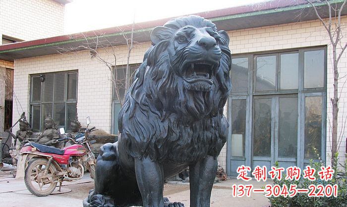 山西铸铜狮子铜雕