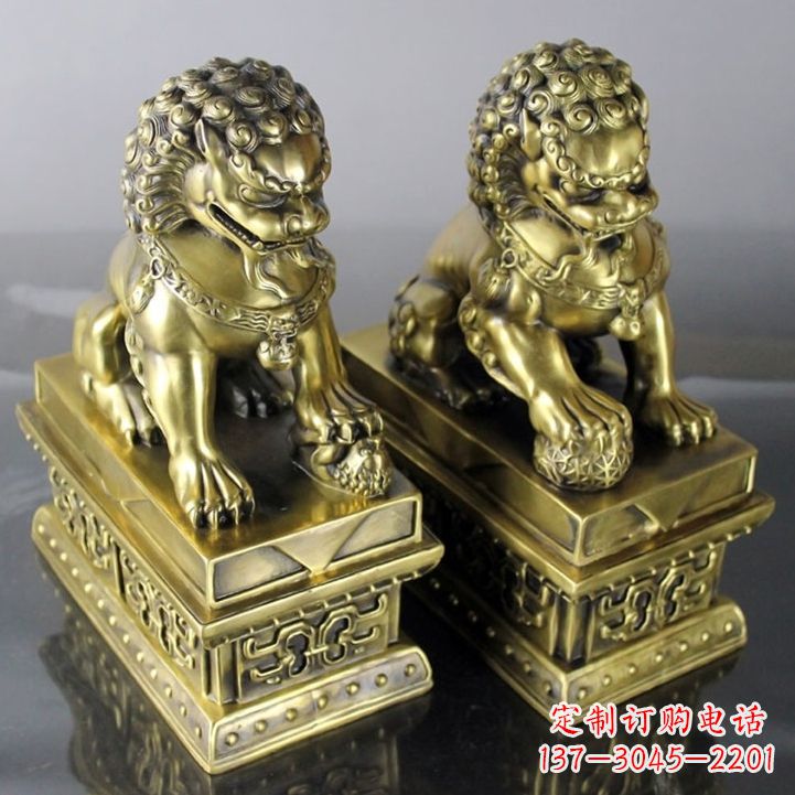 山西铸铜天安门狮子雕塑