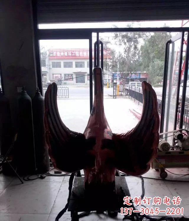 山西铸铜天鹅公园动物铜雕 (2)