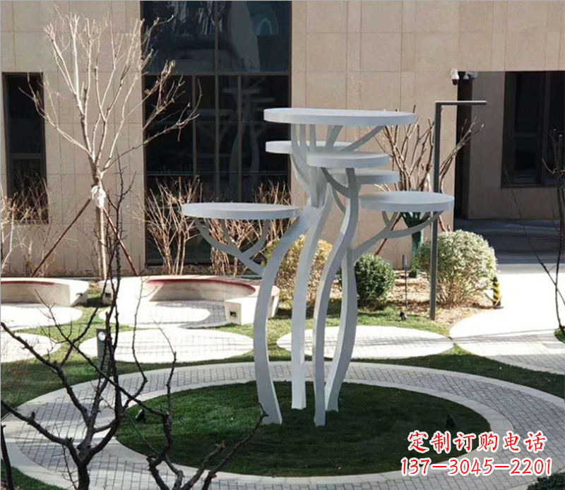 山西不锈钢蘑菇景观雕塑