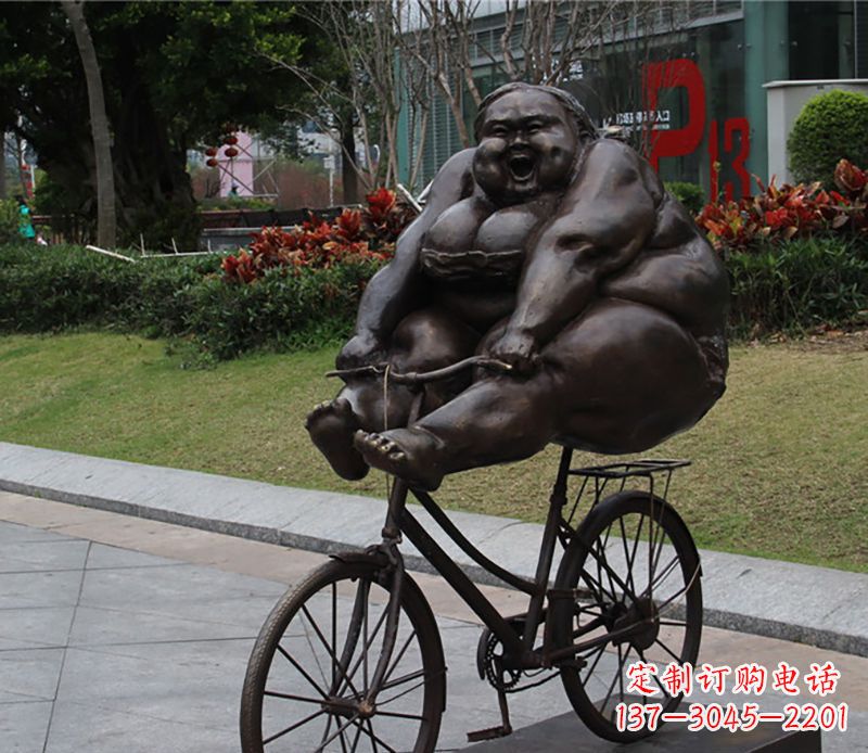 山西自行车铜雕