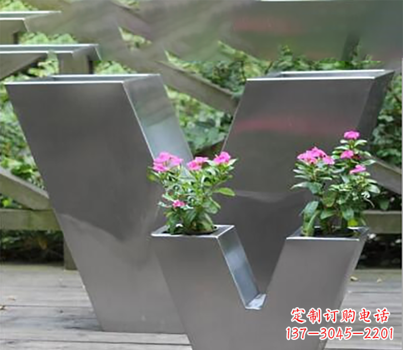 山西花盆不锈钢雕塑