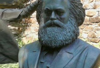 山西铸铜名人无产阶级导师马克思头像雕塑