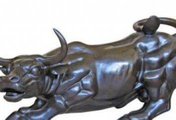 山西铸铜牛雕塑