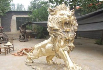 山西铸铜狮子铜雕 (3)