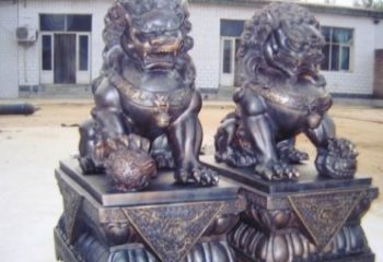 山西紫铜北京狮雕塑